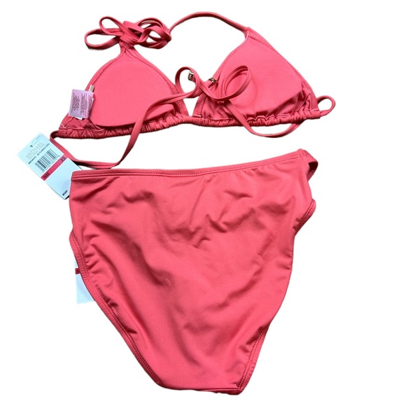 MICHAEL KORS: NWT Flamingo Coral String Bikini Set -Size XS - Picture 2 of 5